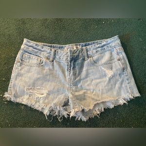 PINK Victoria's Secret Light Blue Jean Shorts
